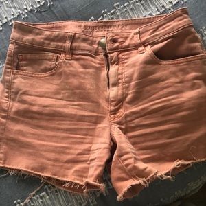 Cute pink cut off shorts! AE brand
